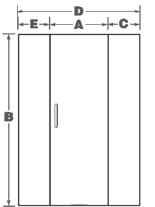 Glass Door Panel Left