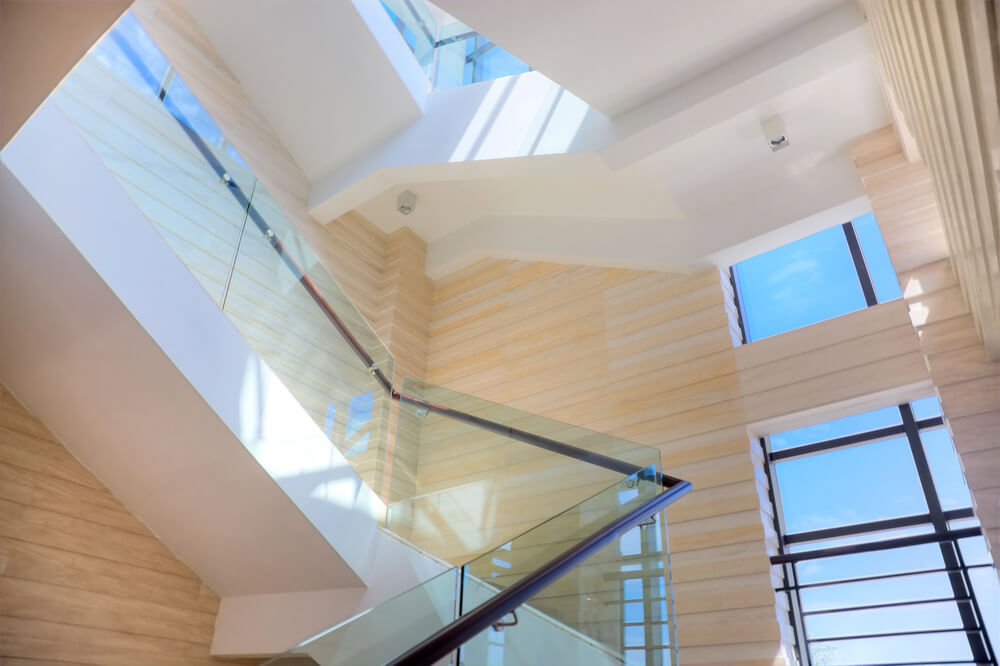 Residential Glass Stair Railing